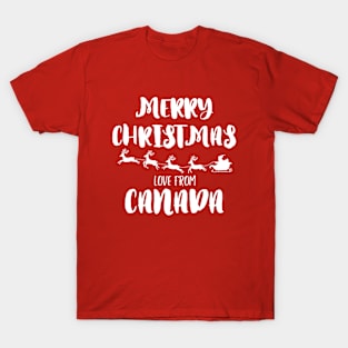 Merry Christmas, love from Canada T-Shirt